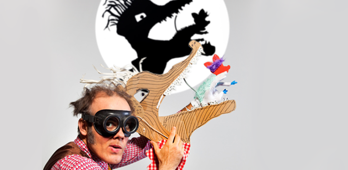 Bunk Puppets makes shadow puppets made from bits of rubbish